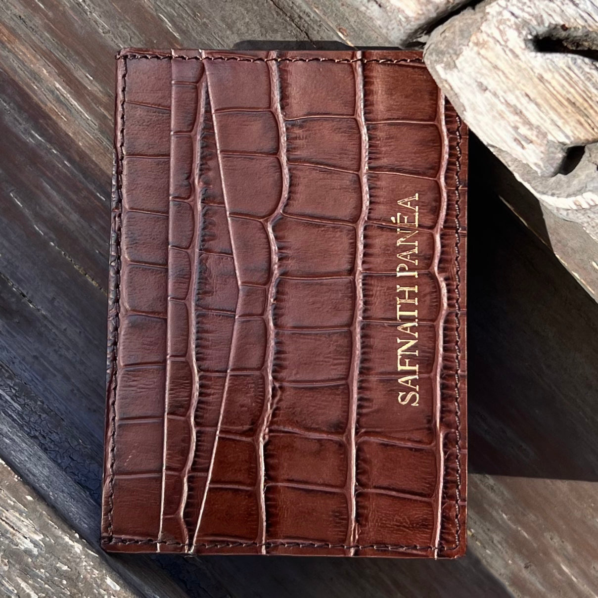 Porte-Cartes Cuir marron
