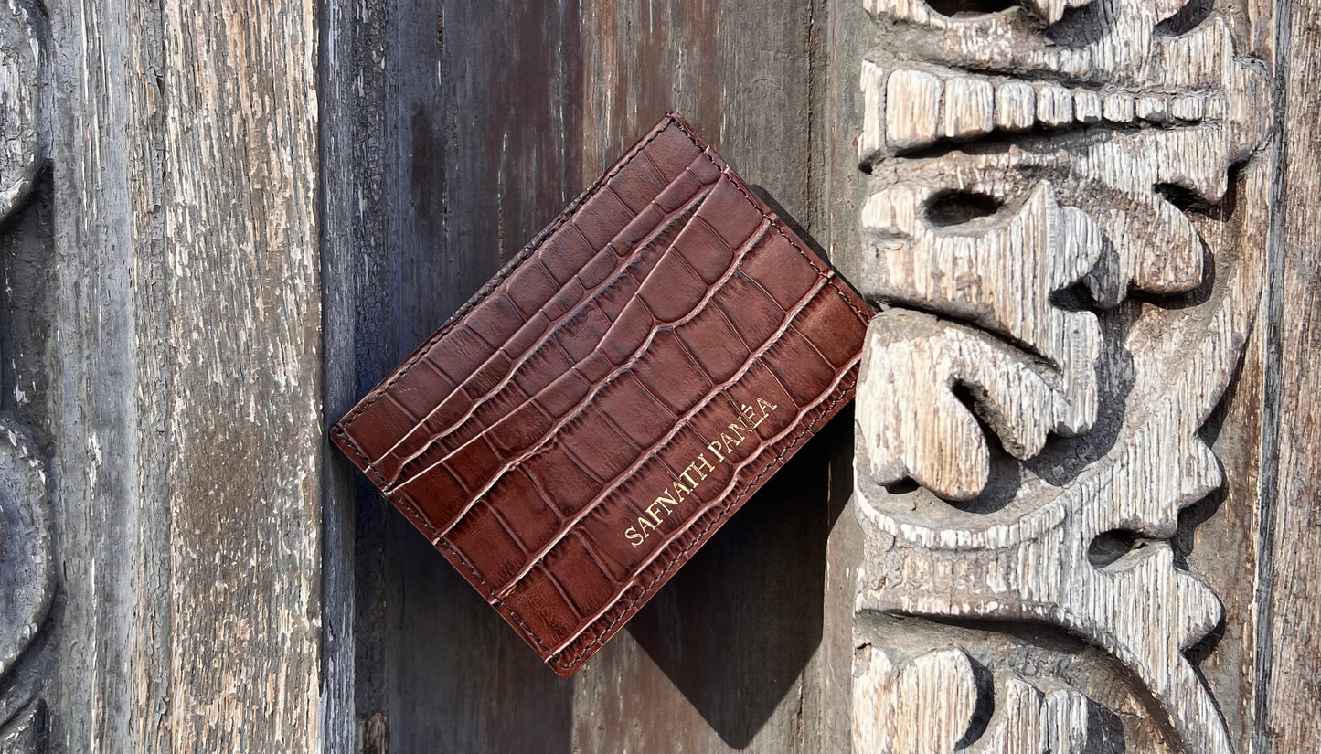Porte-Cartes Cuir marron